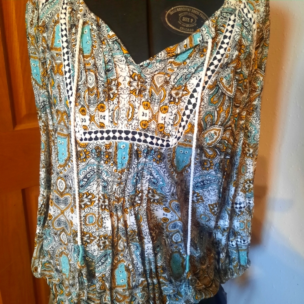 Blouse 3/4 Sleeves Boho